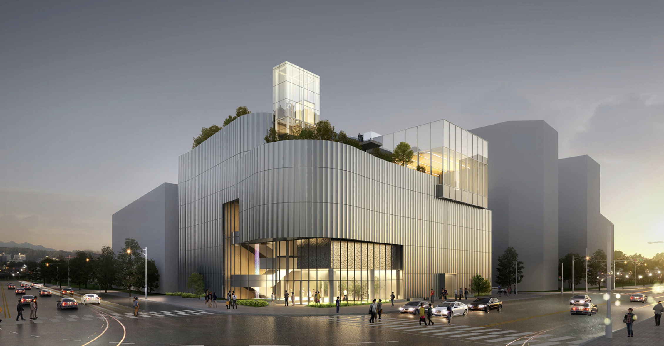 Rendering of the gallery space for Planet in Heart 2026 exhibition